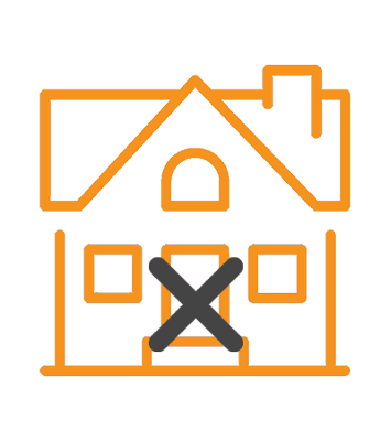House lockout Icon. Locksmith in Stamford and Deeping